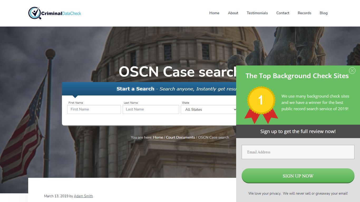 OSCN Case search - Criminal Data Check - Find Criminal, Arrest, & Court ...